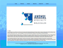 Tablet Screenshot of anshulchemicals.com